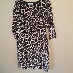 Nicole miller animal print dress
